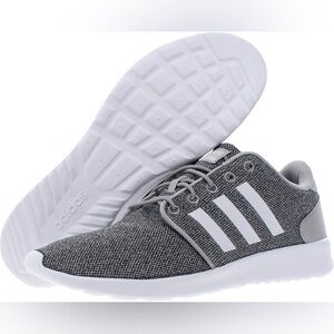 Adidas Cloudfoam QT Racer Charcoal and White Athletic Shoes